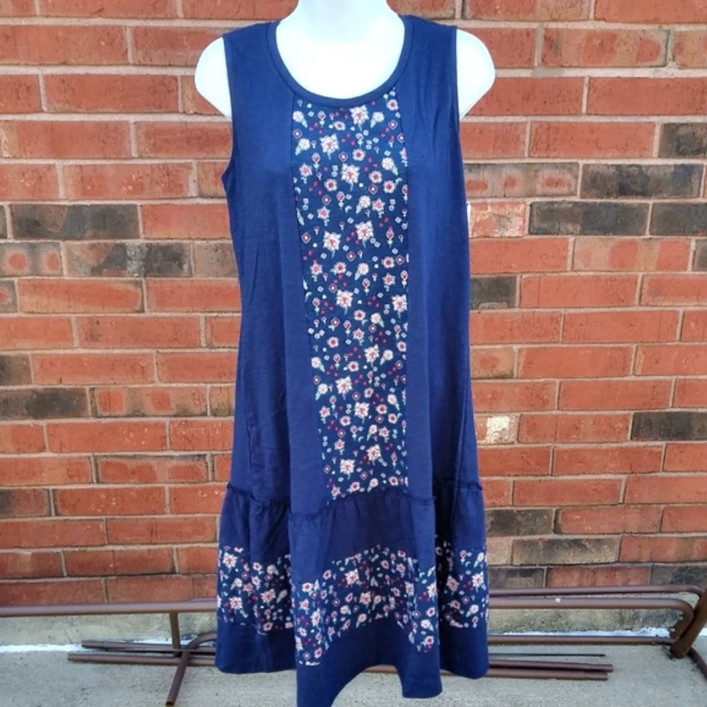 St. John's Bay Sleeveless Floral A-Line Dress